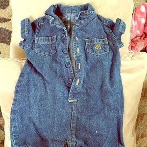 Baby Bgosh denim ROMPER!